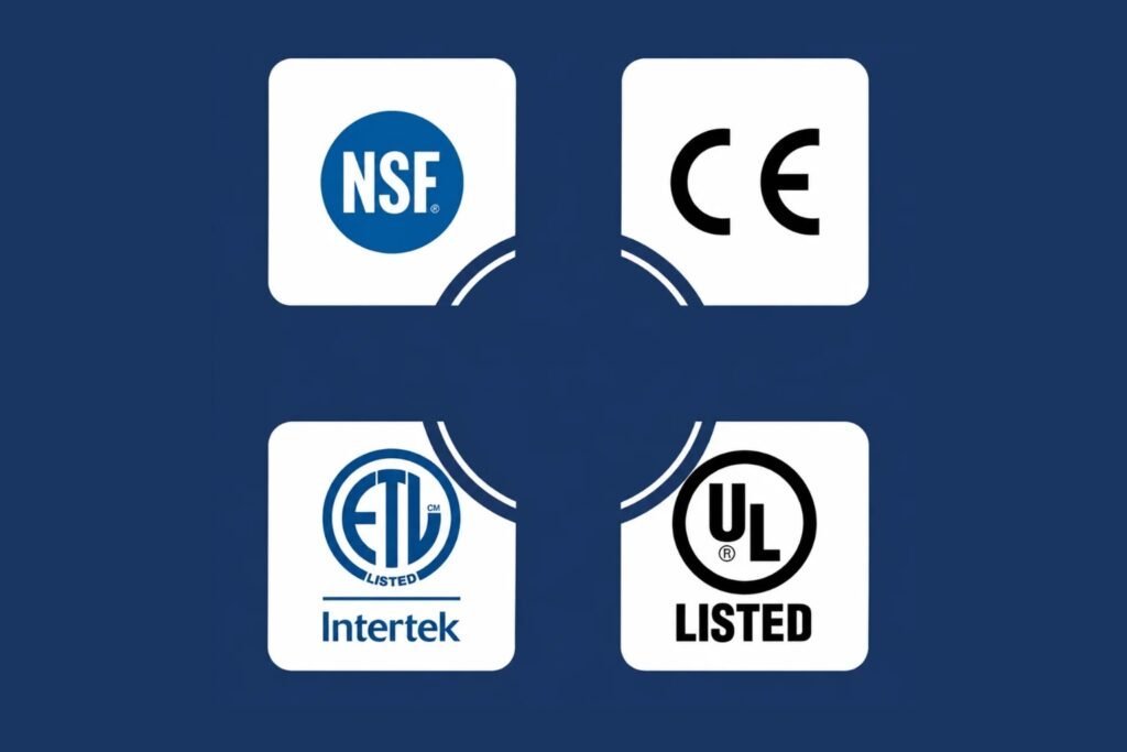 UL NSF and ETL certification engineering support for commercial equipment manufacturers