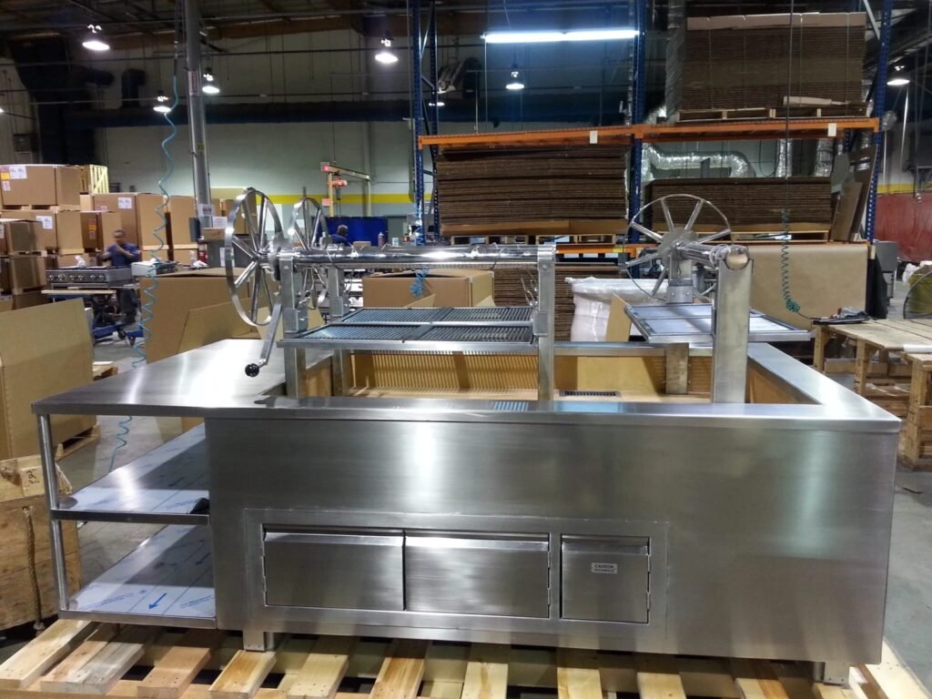 Commercial food equipment developed by Norrell Engineering for manufacturing production